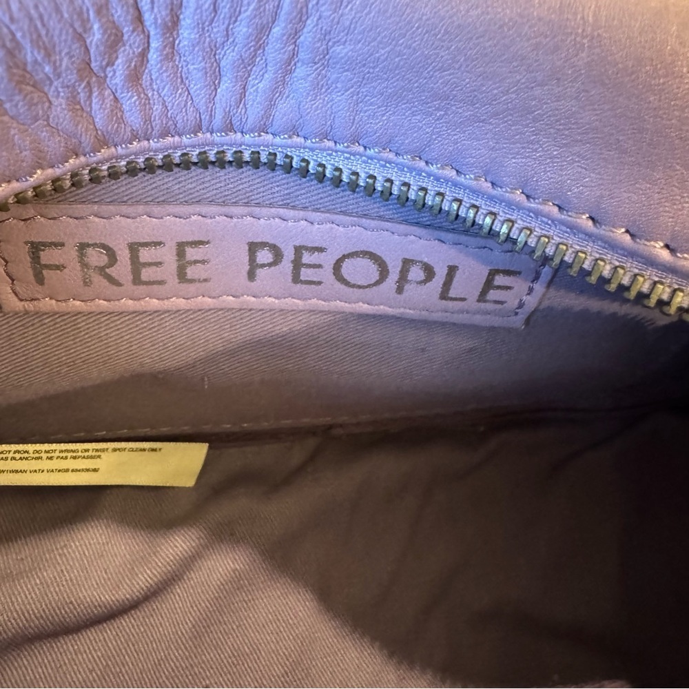 NWT Free People Say Yes Bag Lavender Leather Purse New $78 retail - Picture 5 of 7